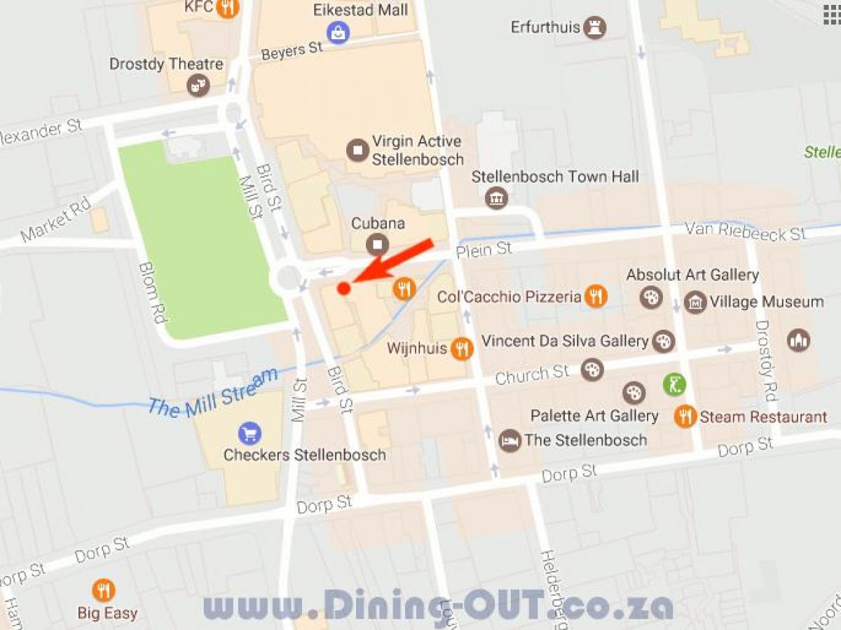 mapa de dorp street Ciudad del Cabo