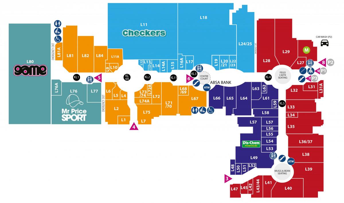 mapa de cabo gate mall