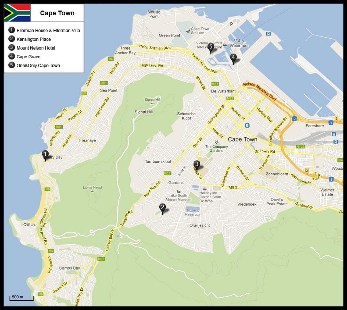 mapa de kensington Ciudad del Cabo