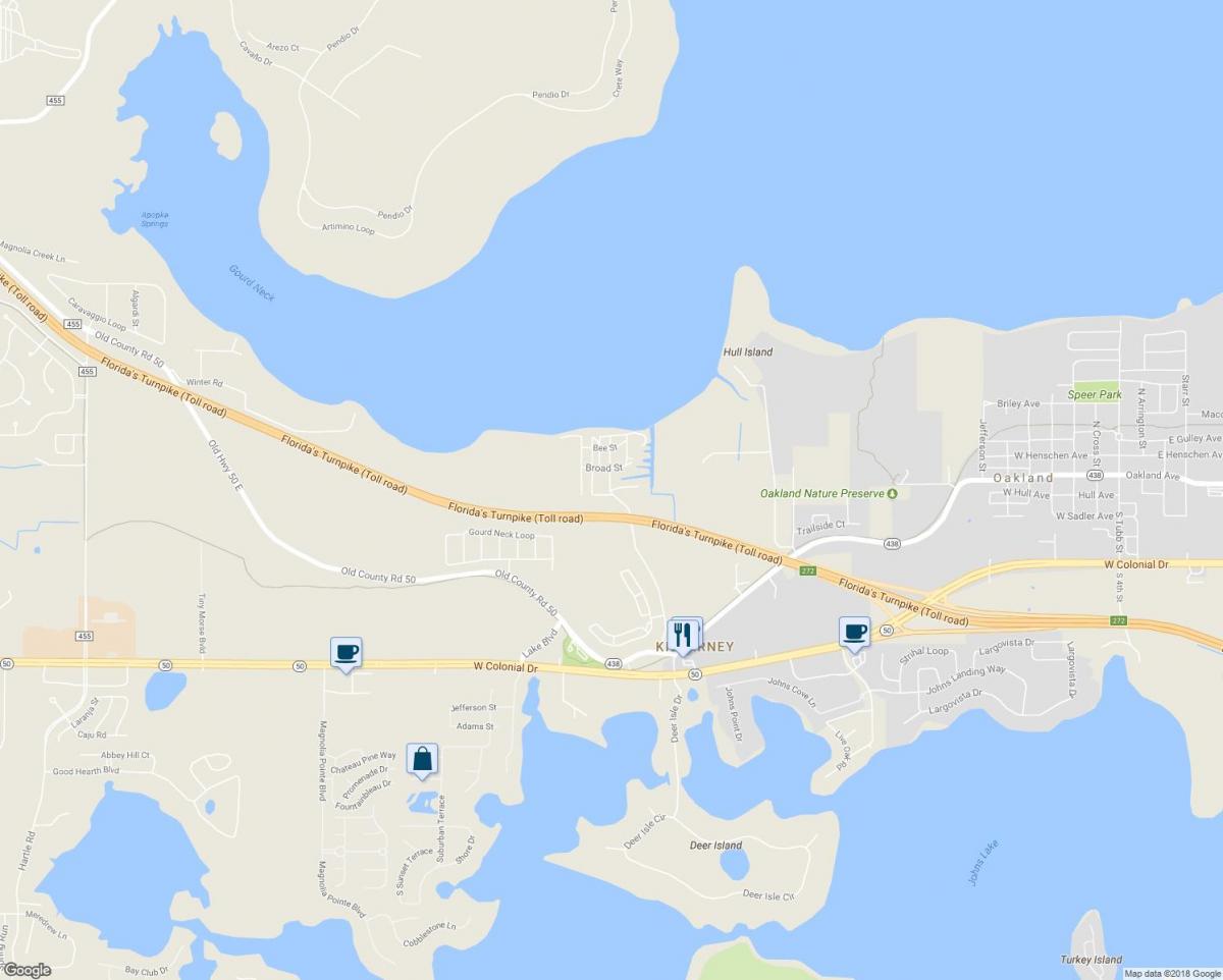 mapa de killarney jardines