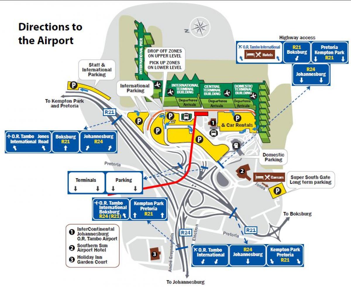 mapa de or tambo de estacionamiento
