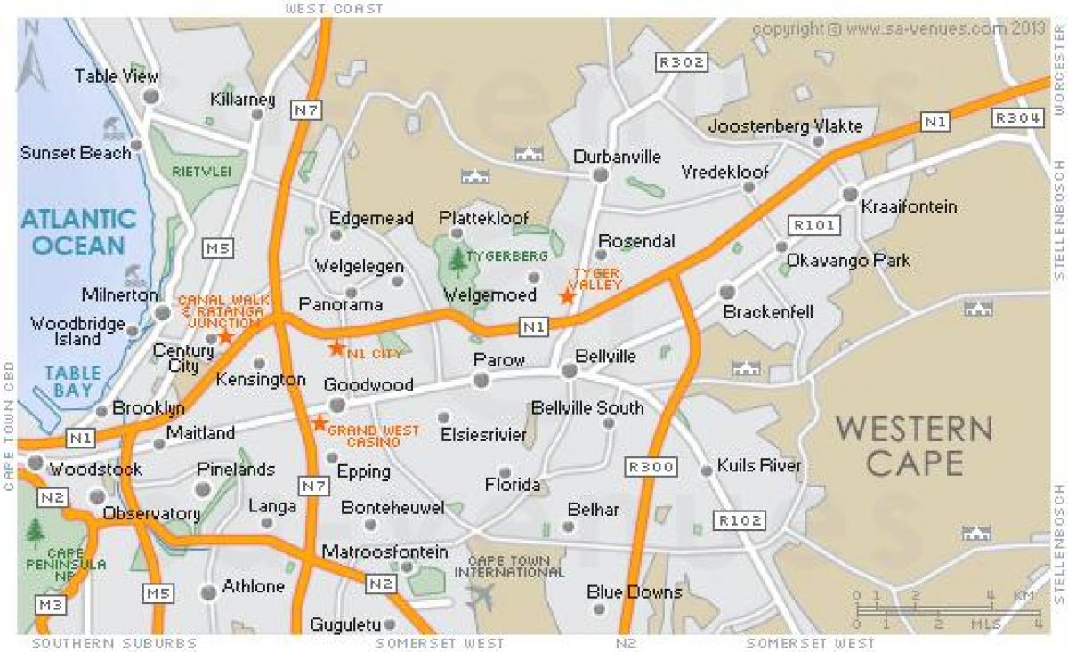 mapa de plattekloof
