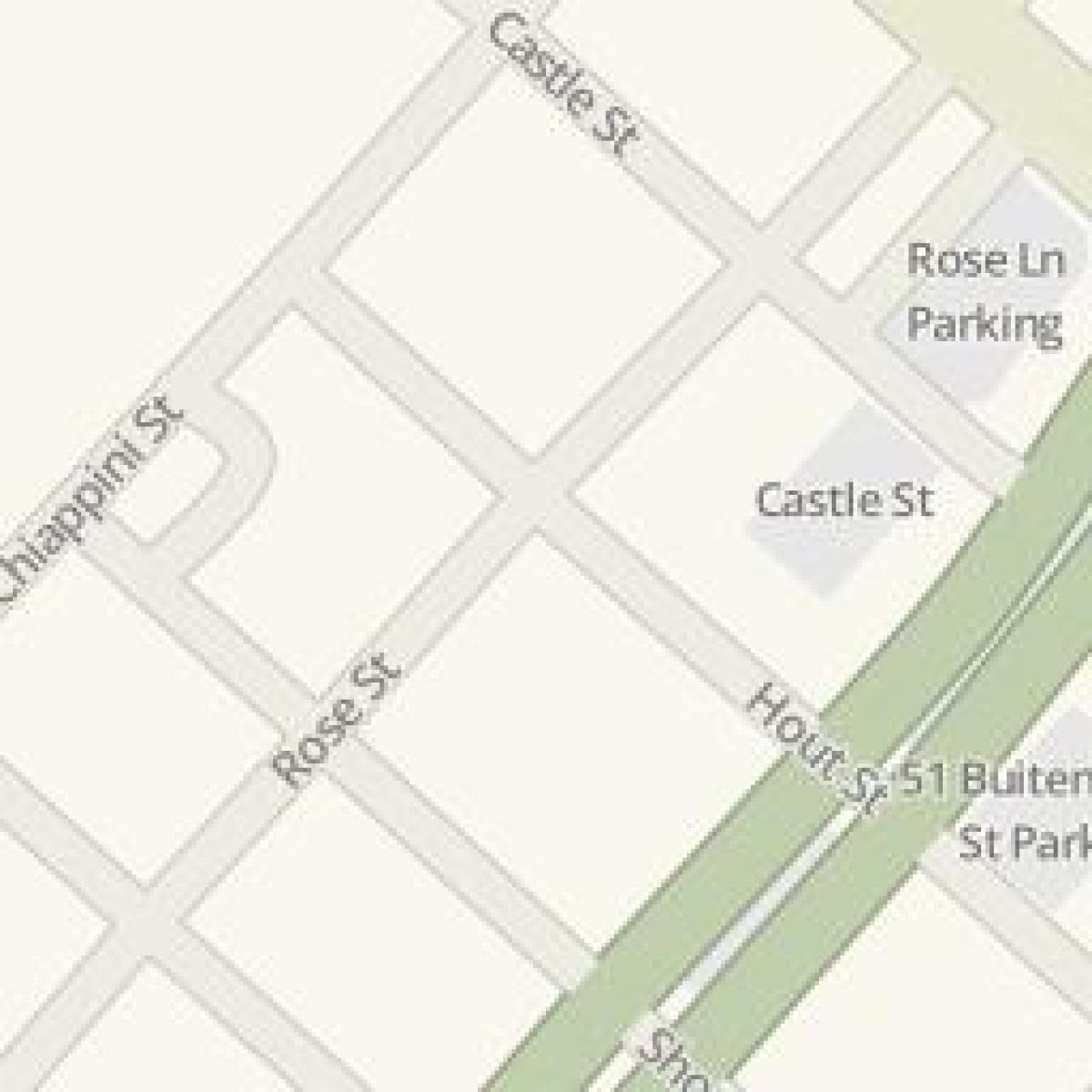 mapa de calle de rose street, Ciudad del Cabo