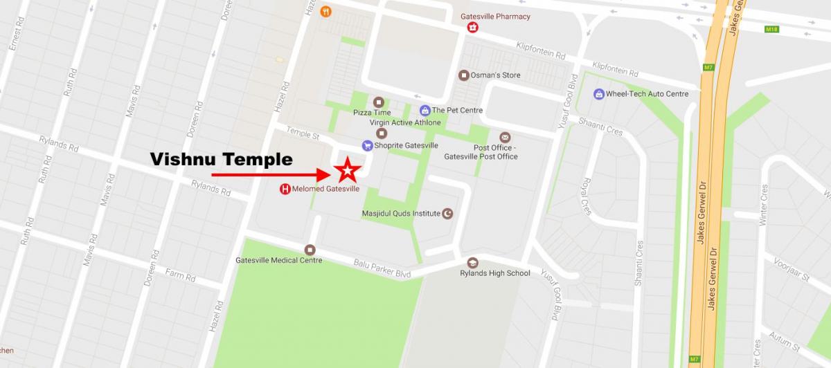 mapa de rylands Ciudad del Cabo