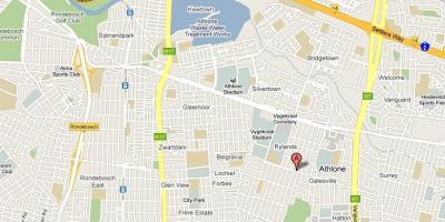 Mapa de athlone Ciudad del Cabo