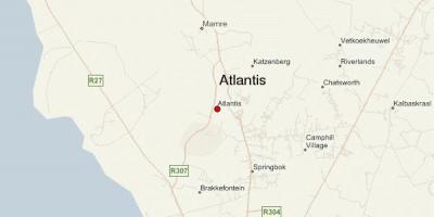 Mapa de la atlántida de Ciudad del Cabo 