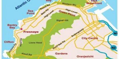 Mapa de la bahía de bantry Ciudad del Cabo