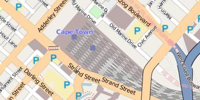 Mapa de barrack street Ciudad del Cabo