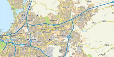 Bellville Ciudad del Cabo mapa