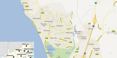 Mapa de blouberg