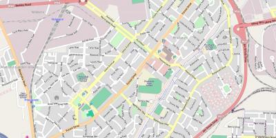 Mapa de bosques de pinos Ciudad del Cabo