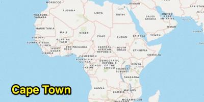 Ciudad del cabo mapa de la ciudad del Sur de África