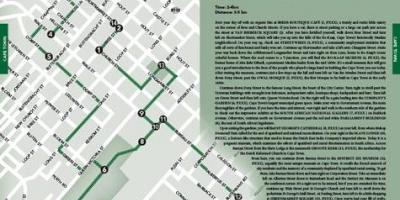 Ciudad del cabo walking tour mapa