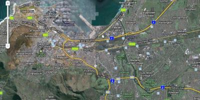 Mapa de Ciudad del Cabo vía satélite