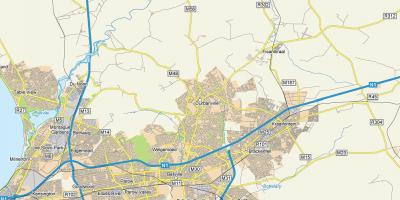 Mapa de durbanville suburbios