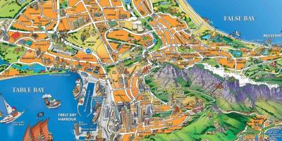 Mapa de el puerto de Cape Town