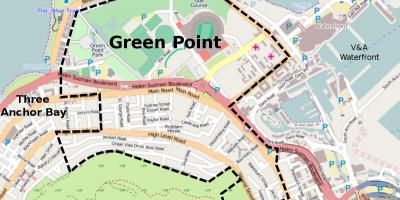 Green point de Ciudad del Cabo mapa