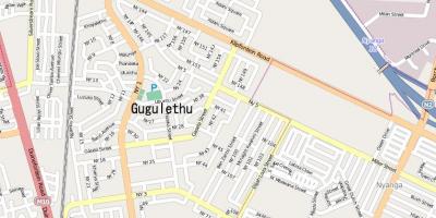 Mapa de gugulethu Ciudad del Cabo