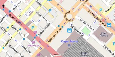 Mapa de heerengracht street Ciudad del Cabo