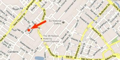 Mapa de kloof street, Ciudad del Cabo