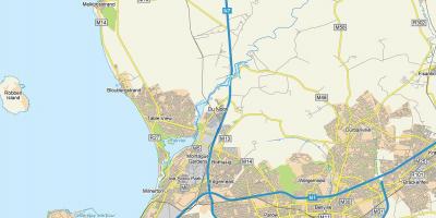 Mapa de dunoon Ciudad del Cabo