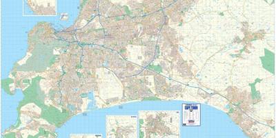 Mapa de mapa de estudio de Ciudad del Cabo