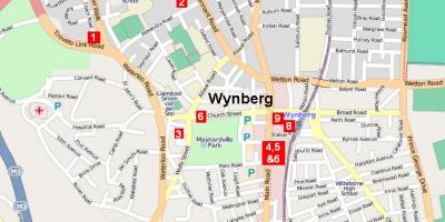  mapa de wynberg Ciudad del Cabo