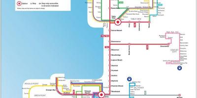 Myciti mapa de ruta de autobús
