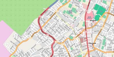 Mapa de newlands de Ciudad del Cabo