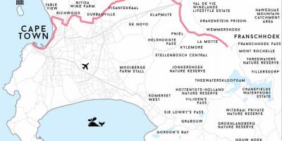 Mapa de richwood Ciudad del Cabo 