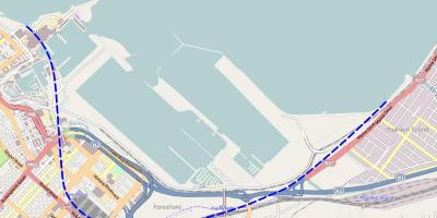 Mapa de strand street, Ciudad del Cabo