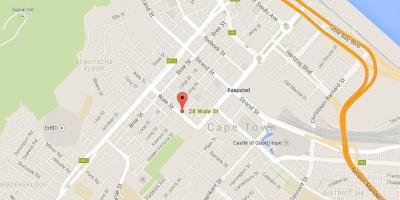 Mapa de wale street Ciudad del Cabo